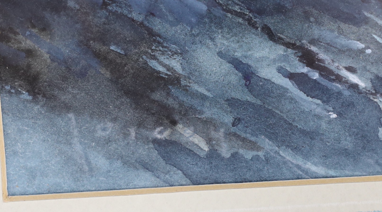 Richard Joicey RSMA (1925-1995), watercolour, 'Racing yacht at sea', signed, 29 x 46cm